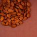 Orange Pearl And Lumba Rakhi Set With 100 Gms Almonds