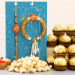 Pearl Lumba Rakhi Set And Cashew With 16 Pcs Ferrero Rocher