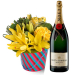 Moet and Chandon Champagne with Flowers