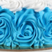 Blue And White Roses Designer Chocolate Cake 1.5 Kg