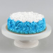 Blue And White Roses Designer Chocolate Cake Half Kg