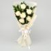 6 Gracefull white roses bouquet
