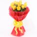 12 exotic yellow roses bouquet