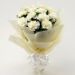 Eternal 12 white Carnations Bouquet