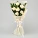 Heavenly 6 White Roses Bunch