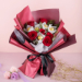 50 Stems Red Roses Bouquet And Ferrero Rocher