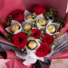 50 Stems Red Roses Bouquet And Ferrero Rocher