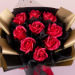 Alluring Red Soap Roses Bouquet