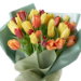Beautifully Wrapped Mixed Tulips Bouquet