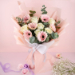 Graceful Gerberas And Roses Bouquet 6 Stems