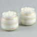 Elegant Vanilla Cream Cake Jar Set of 2