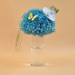 Blue Baby Breath & White Phalaenopsis Vase
