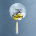 Personalised Golden Helium Deco Bubble Balloon