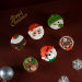 Christmas Sparkle Fondant Cupcakes
