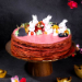 Happy New Year Red Velvet Crepe Cake