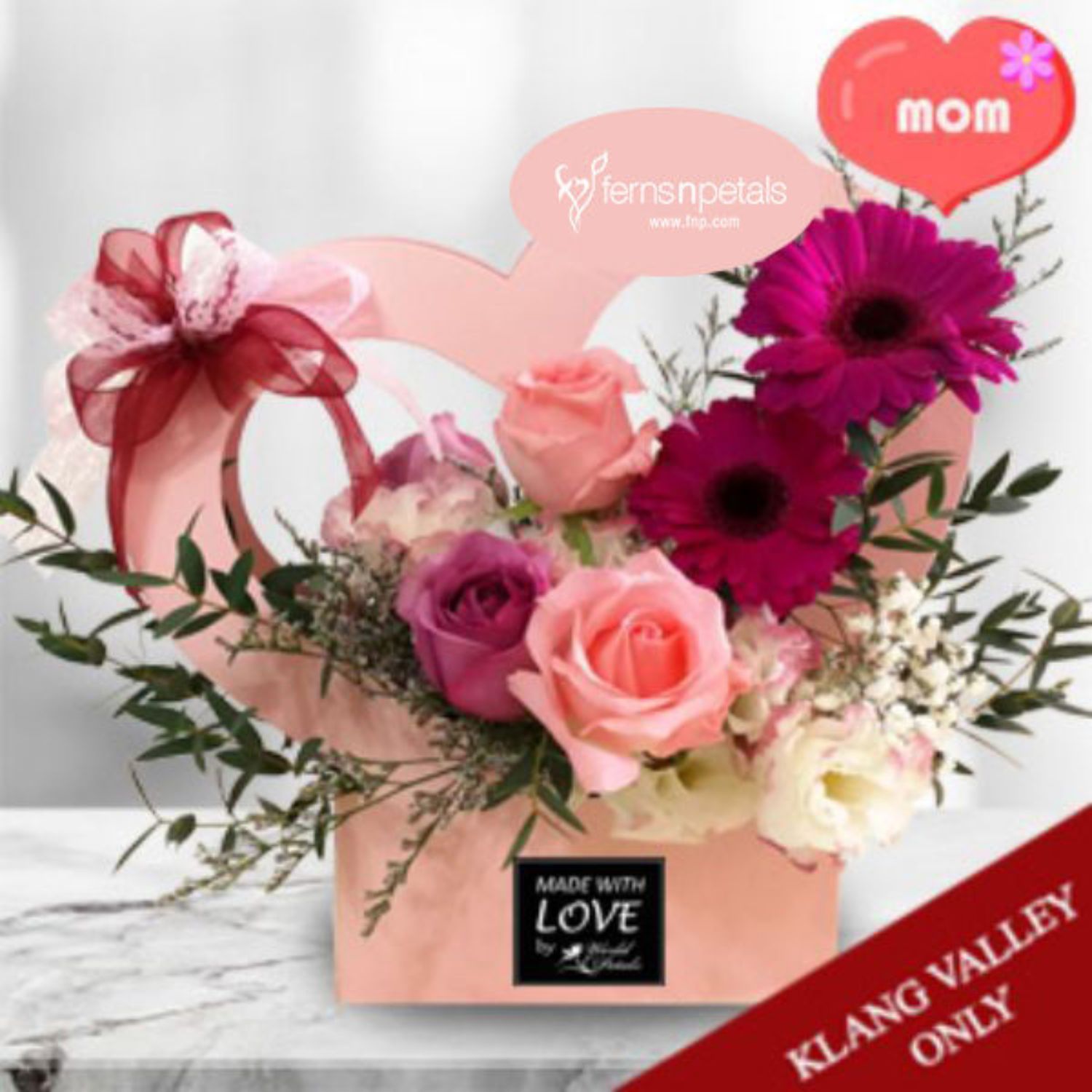 Online The Rainbow Flower Box Gift Delivery in Malaysia FNP