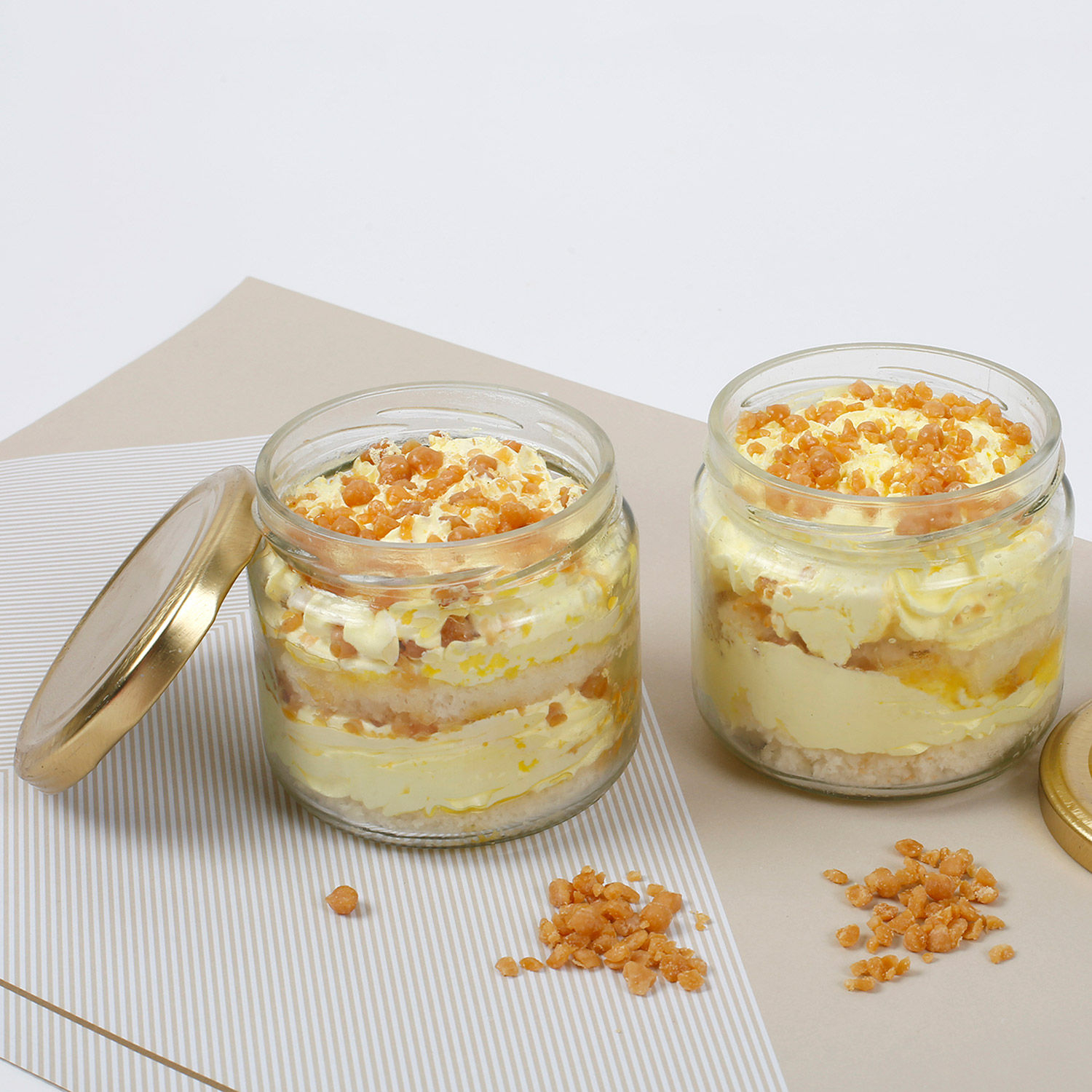 Online Crunchy Butterscotch Jar Cake Set of 2 Gift Delivery in Malaysia - FNP